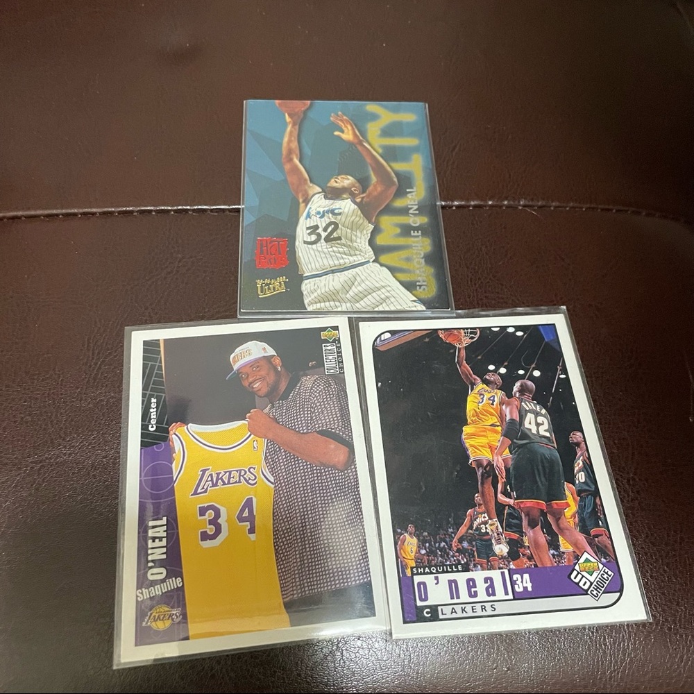 SHAQ 3 Card Bundle upper deck & fleer bundle